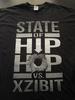 Unisex Cotton Short Sleeve State of Hip Hop Vs. Xzibit T-Shirt, Black, Size: 2XL XXL,Unisex,gift,Top