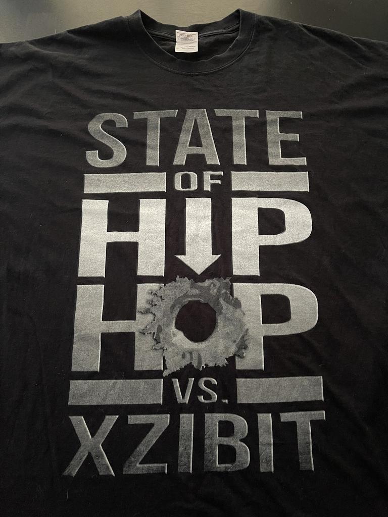 Unisex Cotton Short Sleeve State of Hip Hop Vs. Xzibit T-Shirt, Black, Size: 2XL XXL,Unisex,gift,Top