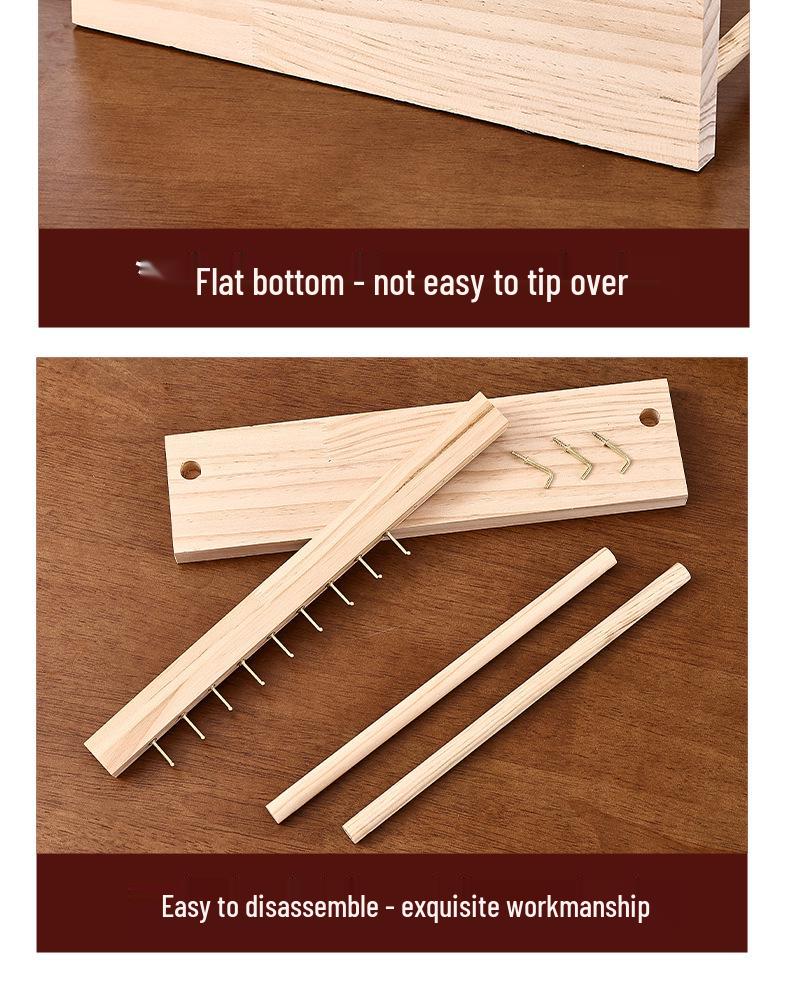 Fashionable Solid Wood Necklace & Pendant Display Stand