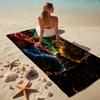 Custom Name Hat Stylish Digital Printing Beach Towel Quick‑Drying Absorbent Blanket for Beach Pool Gym Travel