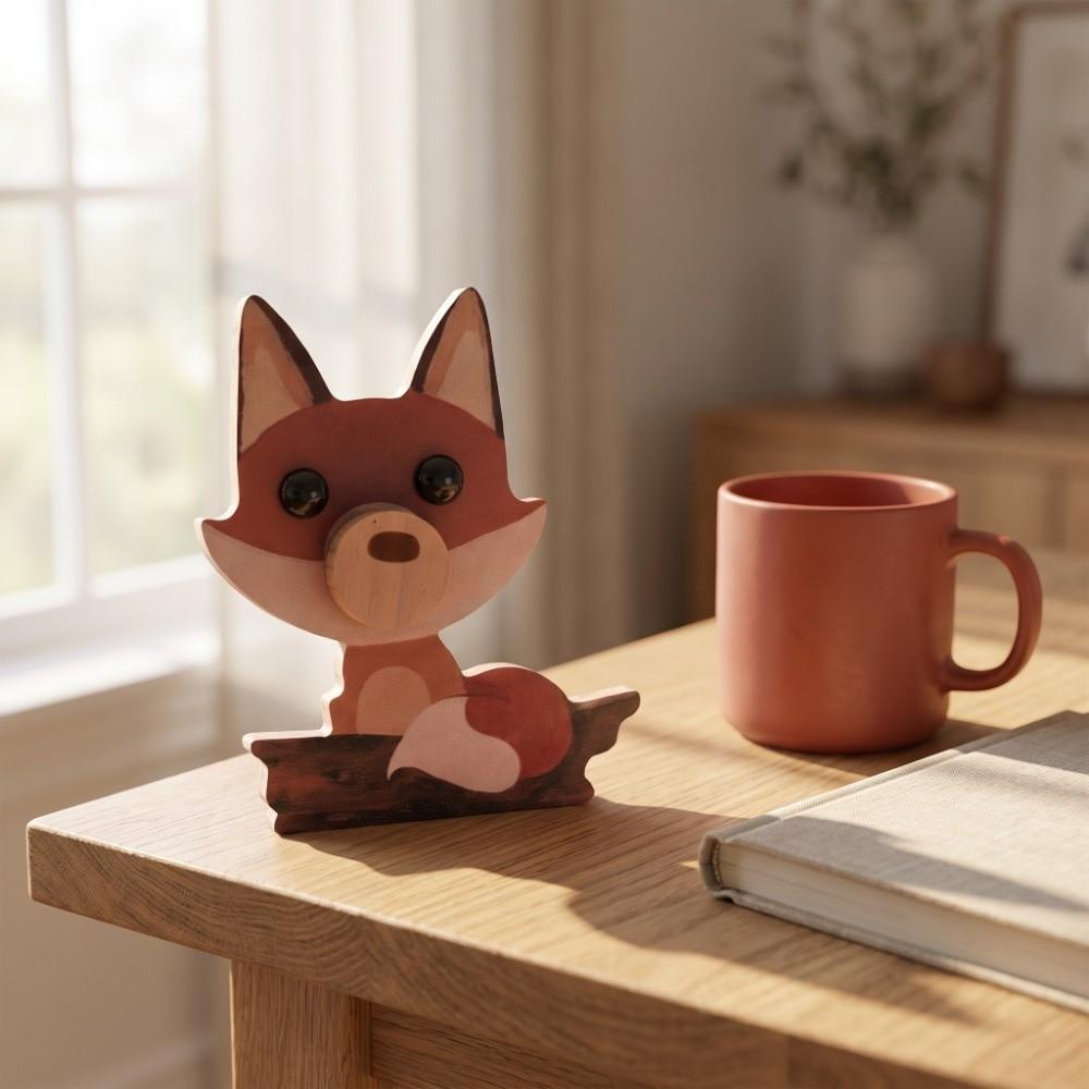 Four Optional Animal Carving Designs Wooden Animal Shaped Eyeglass Holder