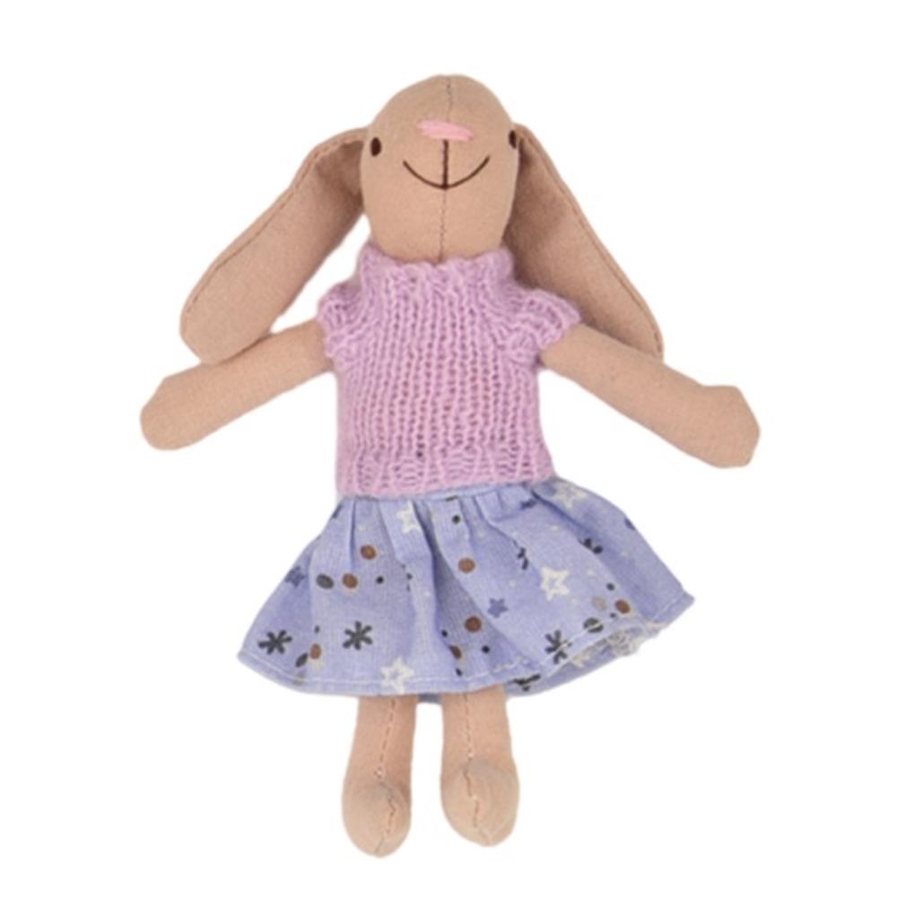 

Кролик мультфильм плюшевая кукла вязаное платье кукла ручной работы игрушка вальдорфская кукла детский сад style 8