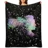 If you love me rainbow splatter paint Throw Blanket Cute Custom Retros Winter beds Blankets
