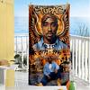 2pac Personalized Name Beach Towel Quick-Dry Soft Microfiber Perfect for Traveling Yoga Camping and Swimming