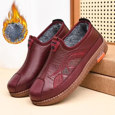 Winter Warm Snow Boots for Women Non-Slip Loafers  Shoes Water Resistant Ankle BootiesWith Faux Fur Lining Women's Comfortable Walking Short Boots