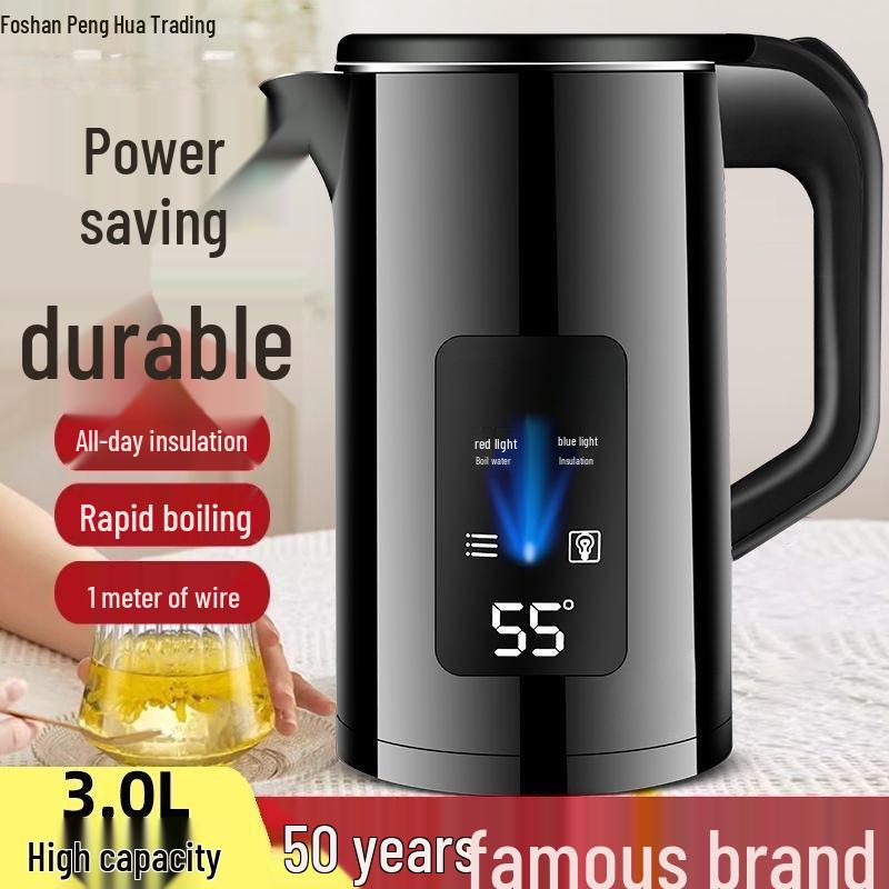 Silent Smart Stainless Steel Electric Kettle with Constant Temperature and Large Capacity