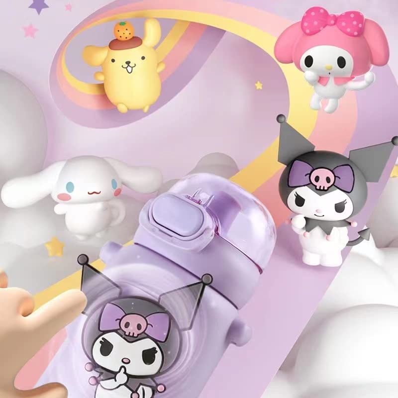 Zarker Cinnamoroll Kuromi Thermos Water 460ml Vacuum 316 Stainless Perfect for and Keeps Drinks Cold or and a Great Gift for Character Merchandise