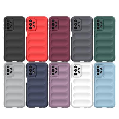 3D-RÜSTUNG Robuste, weiche Handyhülle aus flüssigem Silikon für Samsung Galaxy S23 A04 A04s A04e A14 A34 A54 5G A12 A32 A52 A52S A22S A13 A23 A53 M23