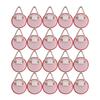 20PCS Round Shape Adhesive Plate Hook Plastic Picture Hanging Hook  Home Wall Decor