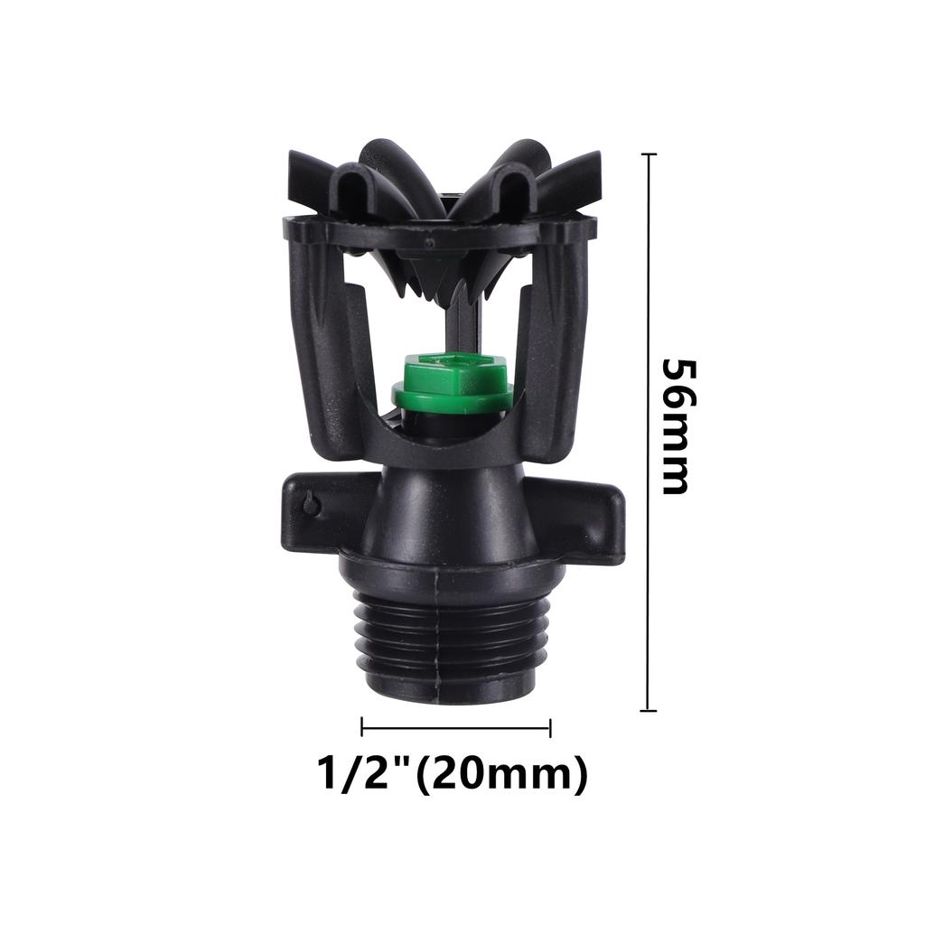 1/2 Inch Male Thread Farm Sprinkler 360 Degrees Rotary Lawn Sprinklers For Garden Gardening Water Watering 1Pc