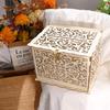 Card Invitation Gift With Pattern Envelope Party Supplies Wedding Decoration Card Box Wooden Box