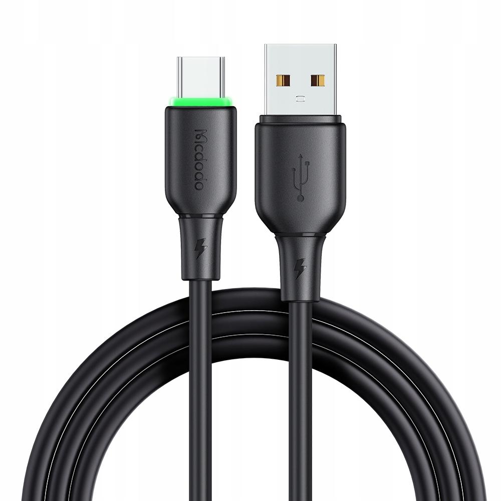 Mcdodo Usb-C Fast Charging Cable For Samsung Xiaomi Type C 6A 100W 1M Led Black