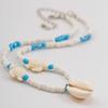 Colorful Shell Pendant Necklace Delicate Charm Beaded Necklace  Korean Fashion