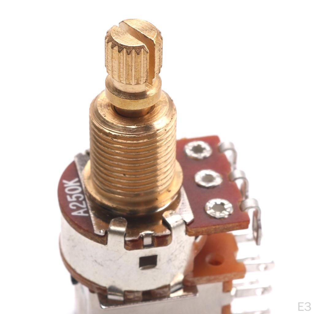 / 500K Kytarový Potenciometr Dělený Hřídel Audio Poty Spínač Ovládání