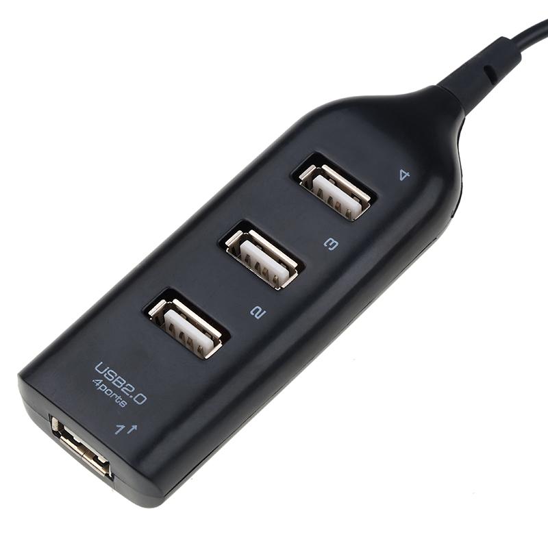 Car Socket Splitter USB 2.0 Hight Speed 4 Port USB Hub Socket Splitter Adapter for PC Computer Office Home Phone Auto