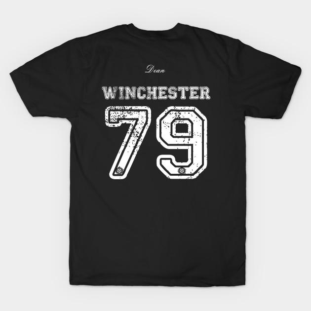 

Men Black Print T-shirt Dean Winchester No-Cut Transfer Paper Print Cotton Tshirt XL чорний