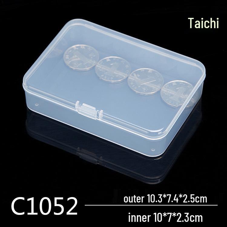 Şeffaf Dikdörtgen PP Plastik Saklama Kutusu, Parça Paketleme İçin Küçük Kare Kap