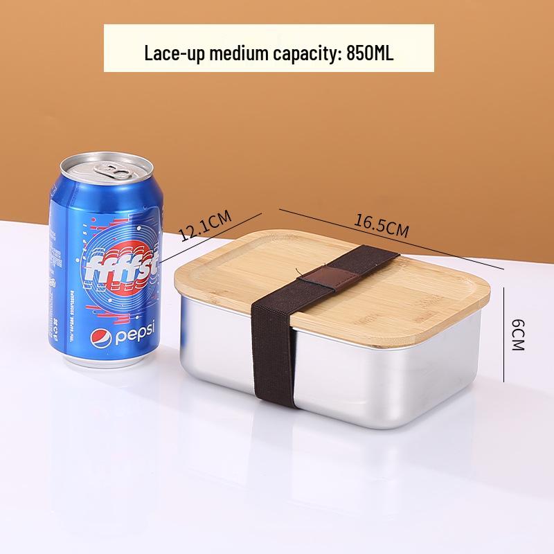 304 Stainless Steel Bento Lunch Box for Adults, Students, and Office Workers with Lid