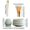 4 Pack Matcha Whisk Set, Complete Bowl Tea Making Tool Ceramic Kits,