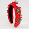 Popular Rhinestone Christmas Hairband Snowflake Bow Santa Claus Headwear Luxurious Cartoon Party Cosplay Props Makeup