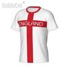 Vintage England UK T-shirt Football Soccer Training National Flag United Kingdom 3D Print CHEER JERSEY Short Sleeve Round Neck Sport Uniform Unisex