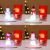 Christma Snowman Bubble Light Decor With Plastic Material For Holiday Festivities