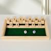 1 Set Wooden Flaps & Dices Game Single Players Pub Bar Party Supplies Shut The Box Dice Board Game For Kids And Adults