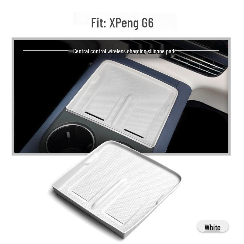 

Беспроводная зарядка центральной консоли Xpeng G6 Нескользящий силиконовый коврик для моделей 23-25