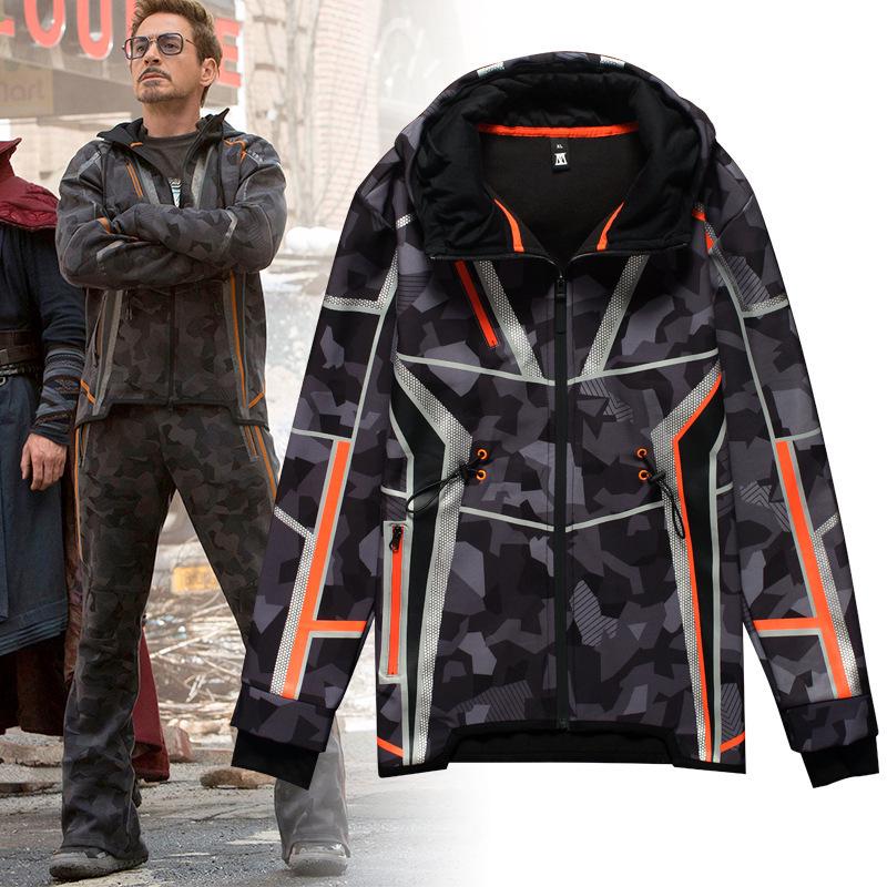 Avengers Tony Stark-Style Hoodie, MK50 Armor, Iron Man Men's Jacket, Avengers 4 Merchandise