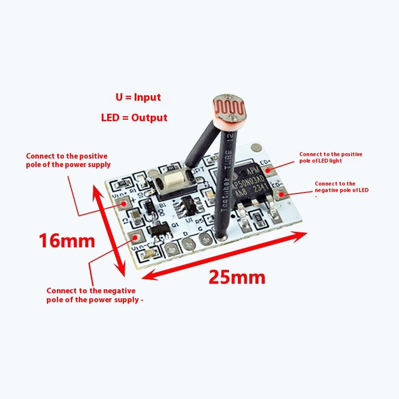 1 Set Dc 3.7V 5V 12V 24V 5A Light Sensor Switch Work In Night Or Day Automatic Auto On Off Photocell Street Light Switch