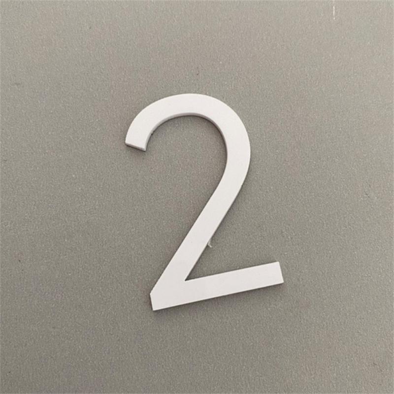 3D Self-adhesive Waterproof Plating House Number 0 To 9 Modern Gold Digits House Number Door Plate Address Outdoor Door Number