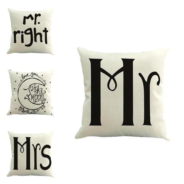 Luxurious Romantic Retro Words Quotes Throw Cushion Cover Pillow Case For Sophisticated Home Decor