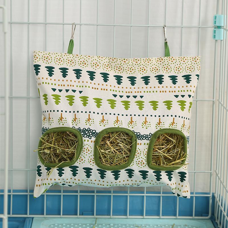 Hanging Hay Bag for Rabbits and Guinea Pigs - Cross-Border Grass Feeding Accessory