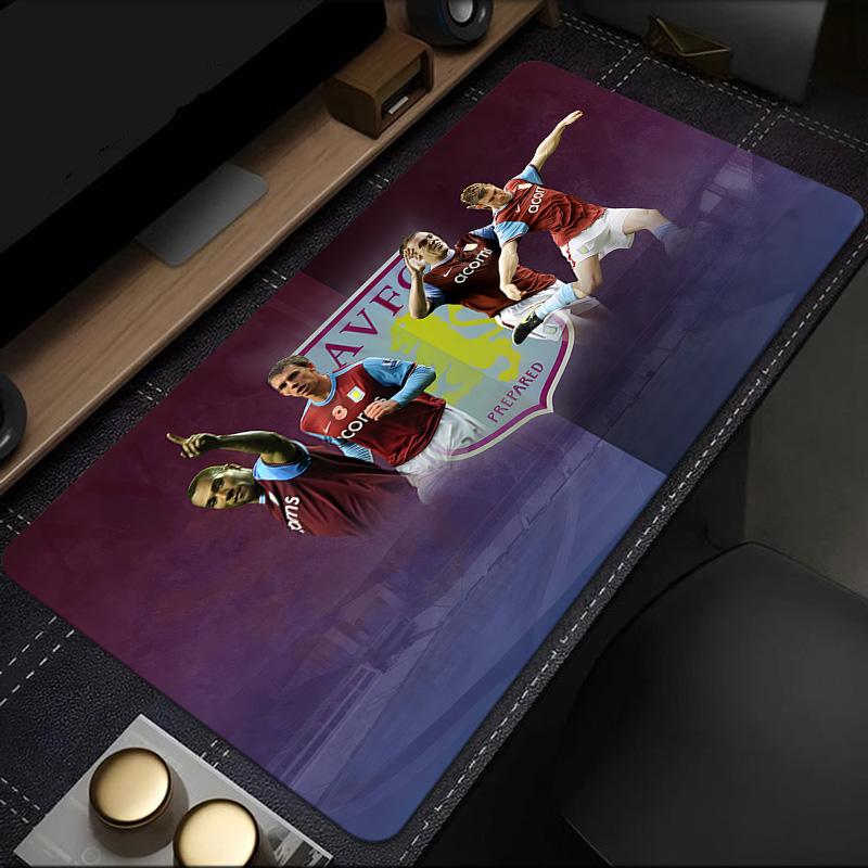 Aston Villa Fc Crest Mouse Pad, Rubber Base, Mouse Pad for Gamers and Office Use, Gaming Desk , Easy To Clean Mat Christmas fan gifts