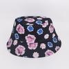 Spring and Autumn Versatile Double-sided Bucket Hat Women's UV-proof Flower Floral Pot Hat Outdoor Casual Pattern Bucket Hat