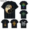 Classic Tree of Life Yin Yang Design TShirt Unisexs Tshirt Leisure T Shirt Kawaii Unisex Clothing Cotton Beach Short Sleeve