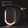 1 Set Mini Heater Rapid Heating Silent 2-gear Button Desktop Warm