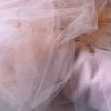 Fine transparent and soft gauze and net fabric suitable for wedding dresses formal gowns and designer clothing fabrics