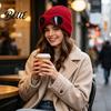 Caldo Berretto Morbido in Acrilico Lavorato a Maglia con Occhiali Unisex Cappello Invernale Foderato in Pile Antivento Termico Cuffia per Ciclismo Sci Moda da Strada