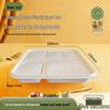 Biodegradable 5-Compartment Disposable Food Containers