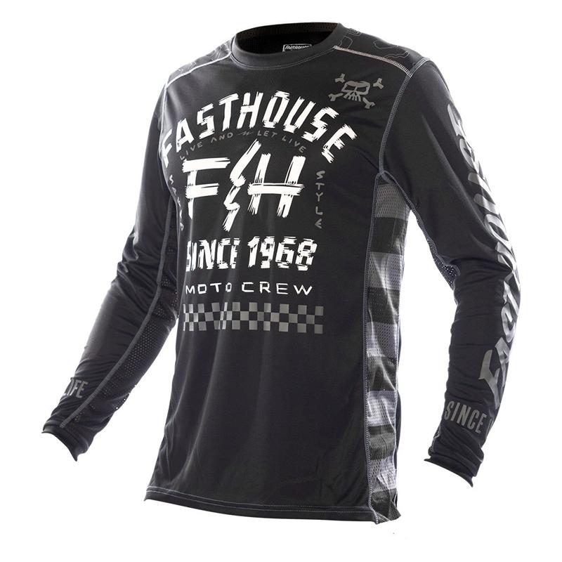 FASTHOUSE nový priedušný speed-down oblek s dlhým rukávom, oblek na motokros, motocyklový oblek, cyklistický oblek, rýchloschnúce tričko pánske