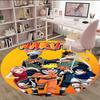 1 Stück NARUTO (3) Runder Teppich mit Aufdruck Stuhl Runder Teppich Geeignet für Schlafzimmer Wohnzimmer Heimdekoration Teppich