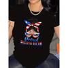 Women Cotton Short Sleeves T-shirts Proud Puerto Rican Women's Tee Patriotic Casual White Top