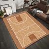 Wooden Basketball Court Design Area Rug Floor Mat Sports Carpet for Living Room Home DecorationLiving Room Bedroom Carpet