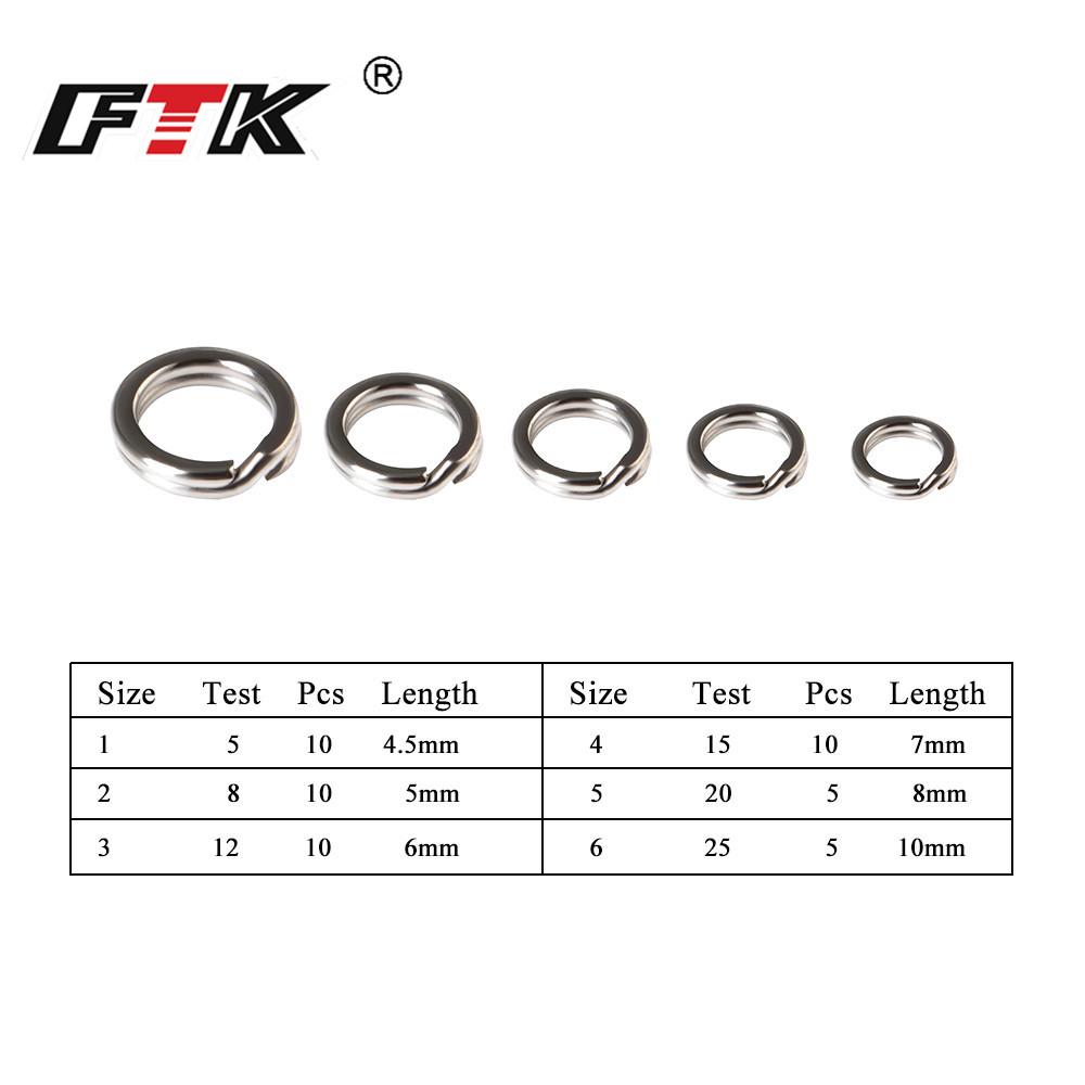 50PCS Parker Fishing Accessories Connector Pin Bearing Rolling Rotating Stainless Steel Snap Hook Lure Rotating Tackle