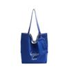 Literary and artistic plaid double-sided shoulder bag, new simple college student commuting portable tote bag