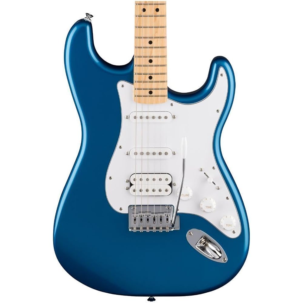 Fender Fender Electric Guitar Standard Stratocaster® HSS, Maple Fingerboard, White Pickguard, Aqu...