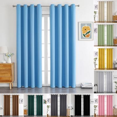 Blackout Curtain Cloth Light Blocking Noise Reduction Thermal Efficiency Easy Installation Window Curtain Home Decor