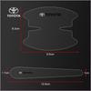Car Anti-scratch Protective Film Car Door Handle Stickers for TRD Toyota Corolla Auris Yaris Rav4 CHR Camry40 Prius