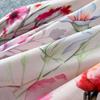 Spring Summer Fashion Vintage Flower Maxi Dress Women's Stand Collar Long Lantern Sleeve Single Breasted Floral Print Belt Slim Boho Dress